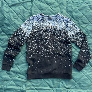 Zara Black and Grey Men's Crewneck Sweater